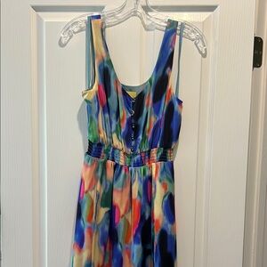 Maeve Multicolor Abstract Maxi Dress